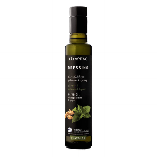 Kyklopas Premium Olivenöl Dressing mit Minze & Ingwer 250ml
