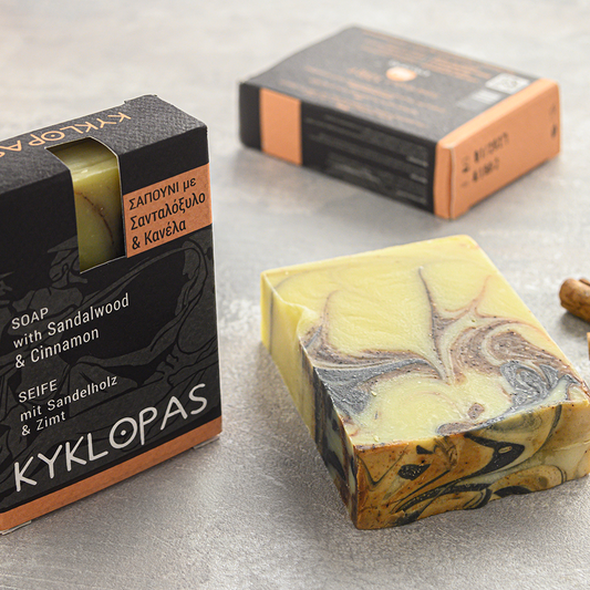 Kyklopas handgemachte Seife mit Sandelholz und Zimt